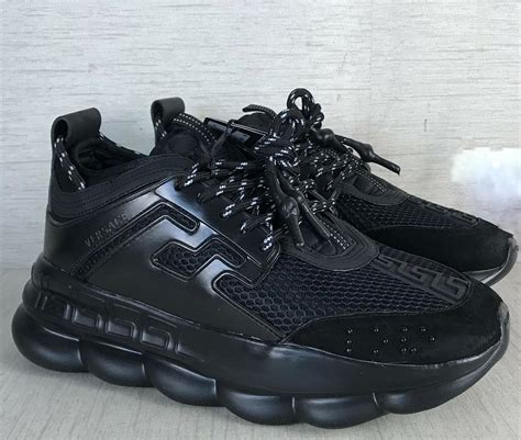 versace chain reaction shoes black|Versace chain reaction sneakers price.